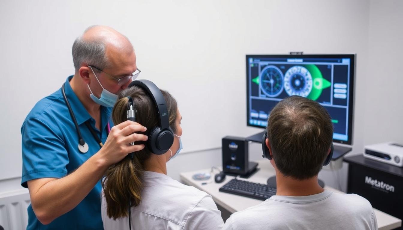 Proceso de escaneo con Metatron Hunter 4025 NLS en un paciente