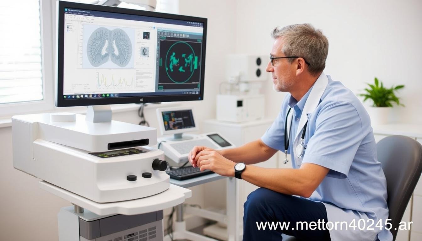 Profesional utilizando el Metatron Hunter 4025 NLS