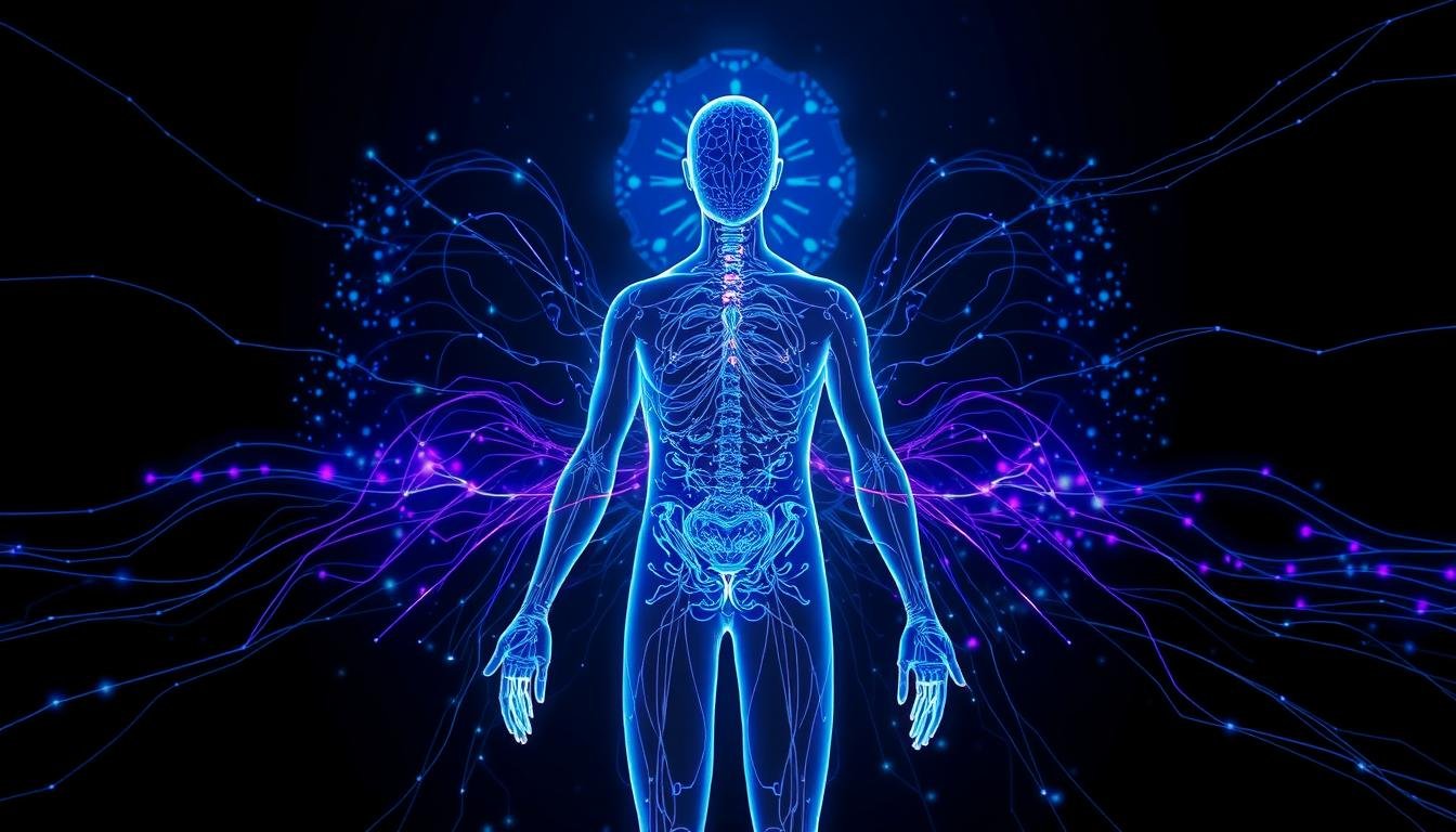 Representación conceptual de la tecnología de biorresonancia del Metatron Hunter 4025 NLS