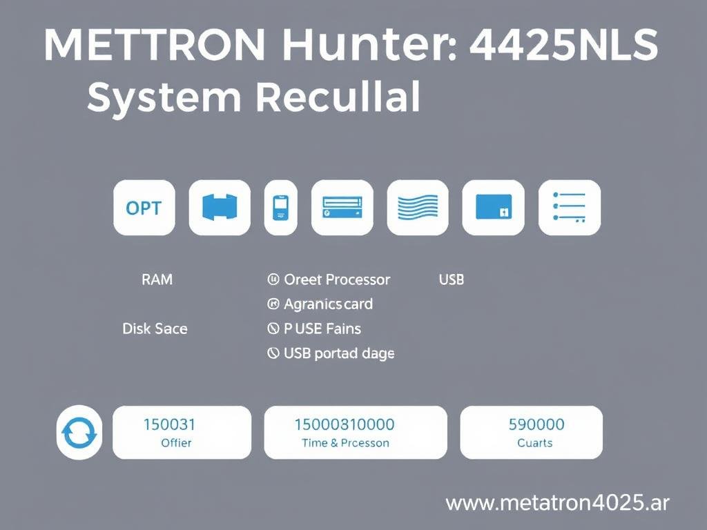 Requisitos técnicos del sistema para Metatron Hunter 4025 NLS