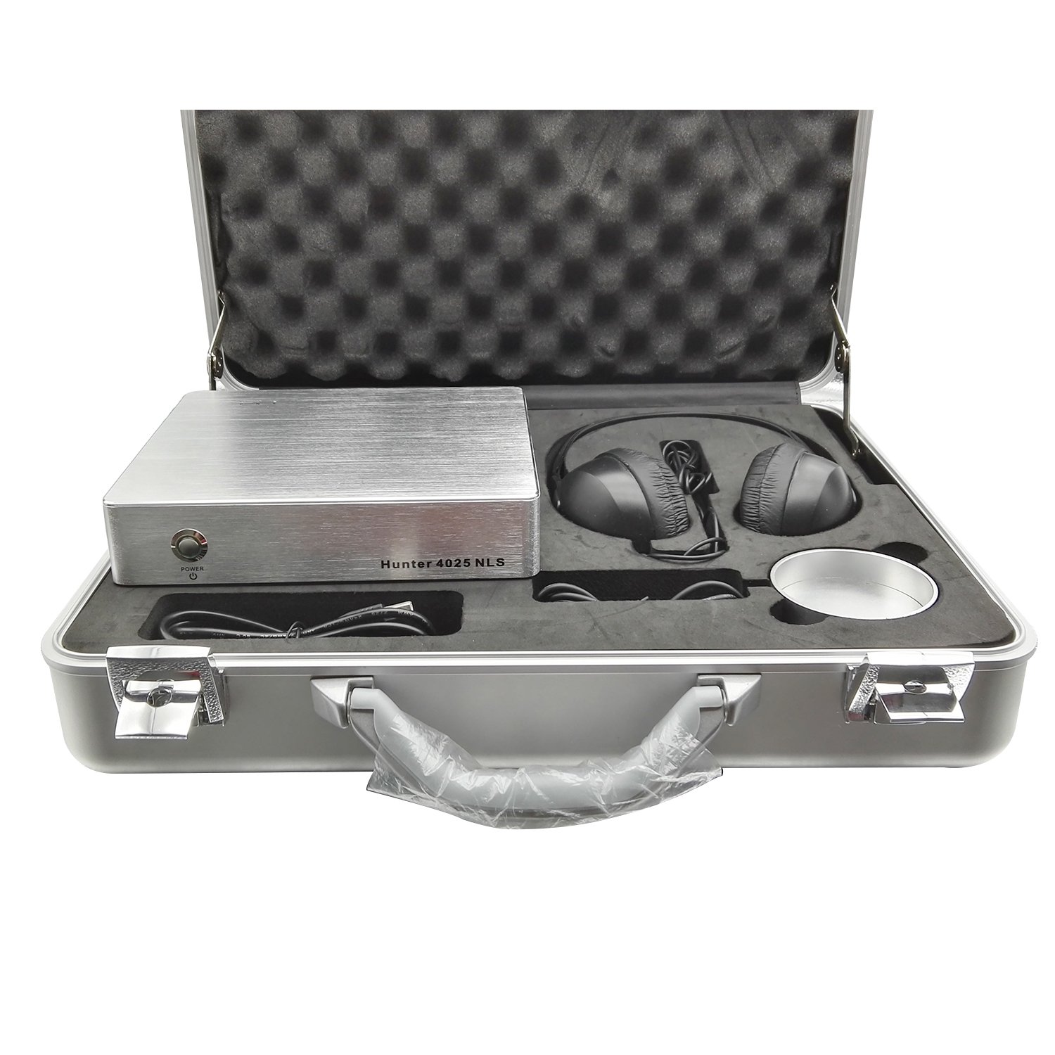 Metatron Hunter 4025 NLS instalado en consultorio profesional con protocolos de seguridad visibles