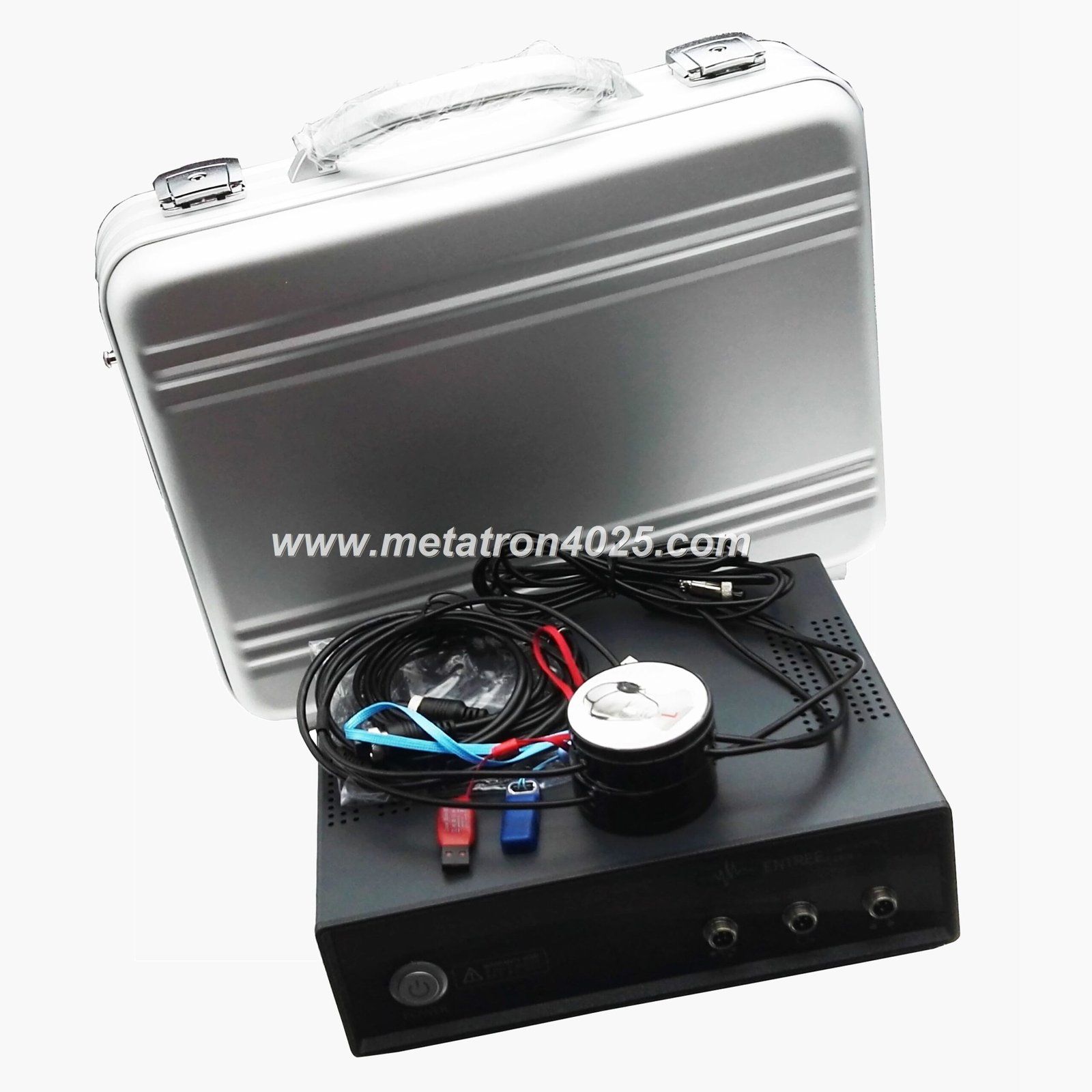 Metatron Hunter 4025 NLS instalado en consultorio profesional con protocolos de seguridad visibles