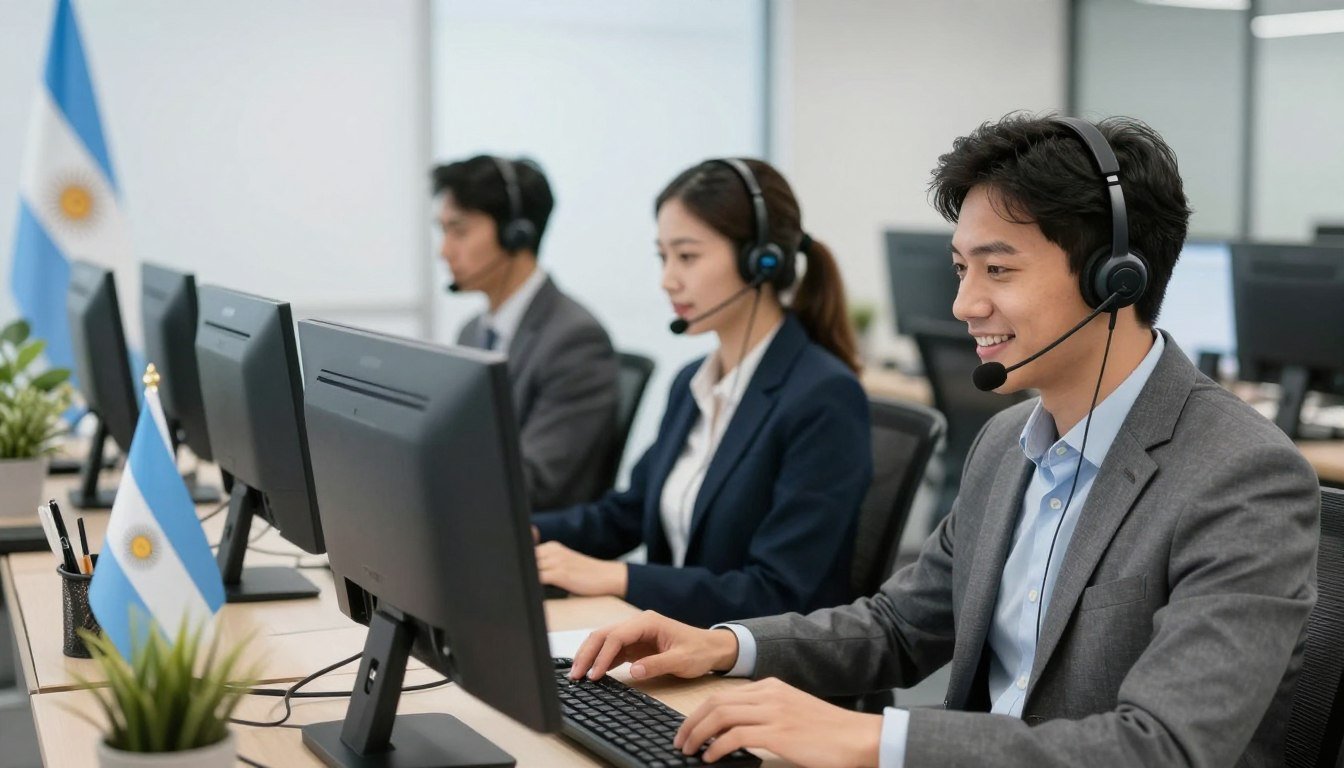 Equipo MAIKONG Argentina atención cliente profesional oficina moderna