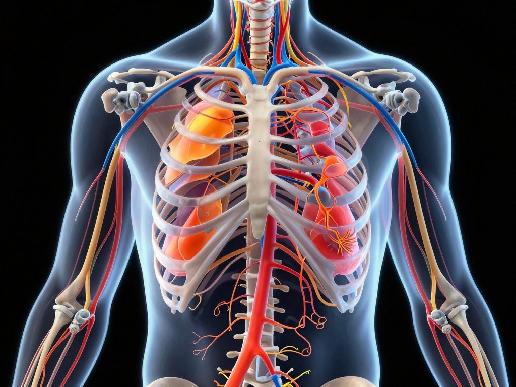 Lymphatic system visualization showing lymph nodes and flow patterns Lymphatic system visualization showing lymph nodes and flow patterns
