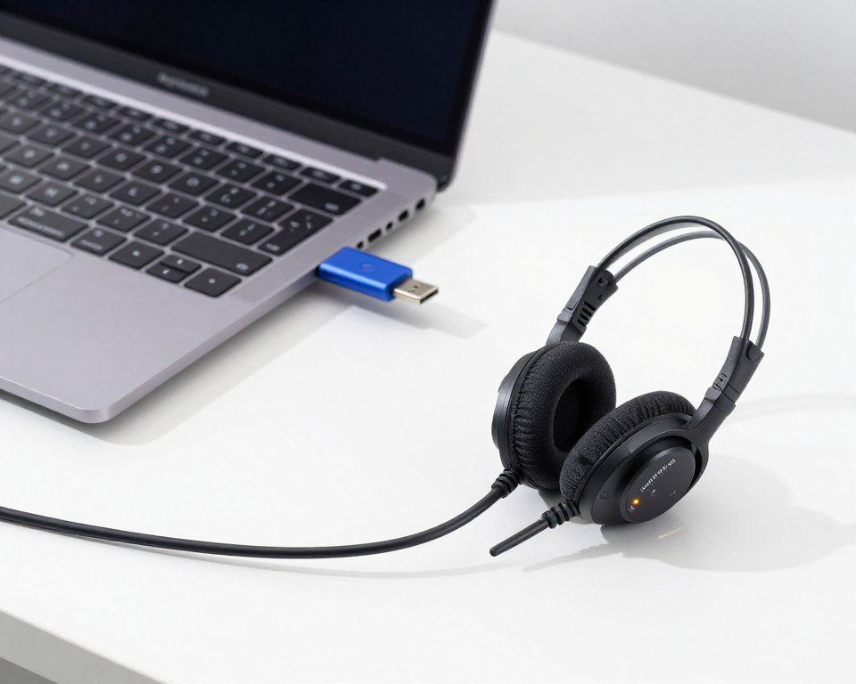 USB connection setup showing Metatron Hunter device connected to computer