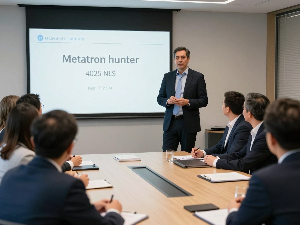 Distribuidor argentino exitoso presentando Metatron Hunter 4025 NLS a clientes