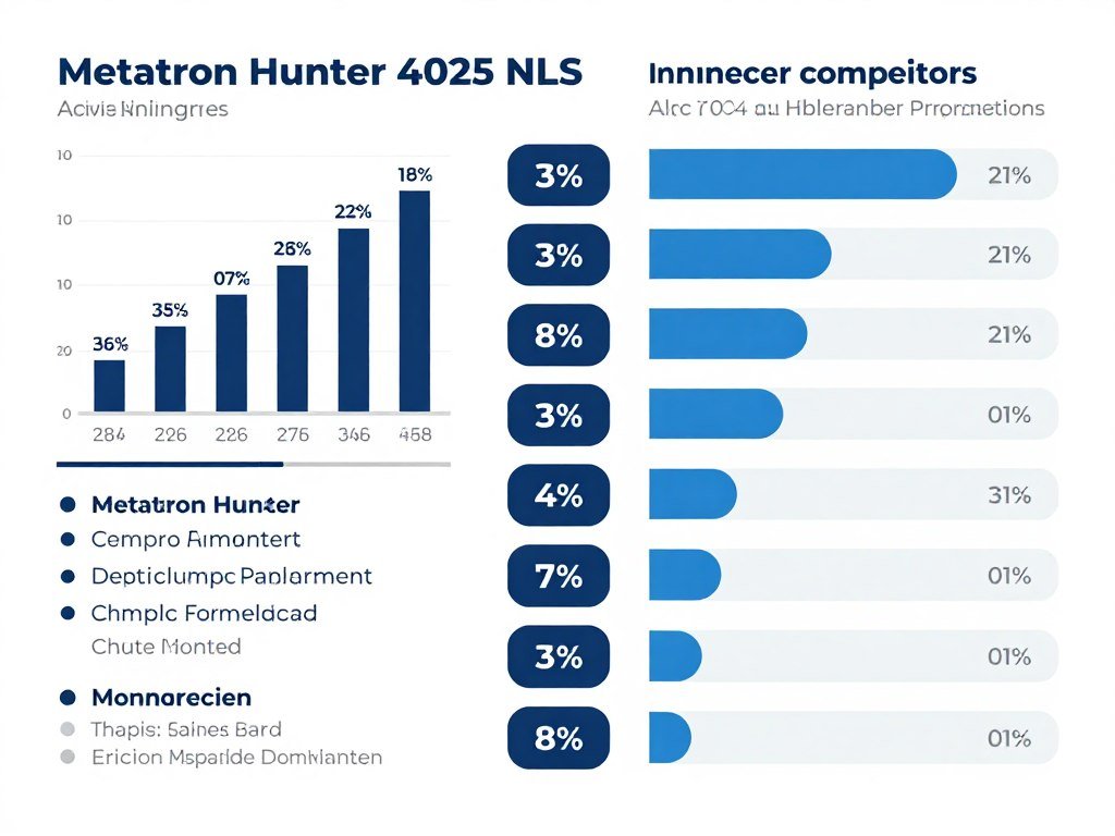 Gráfico mostrando ventajas del Metatron Hunter 4025 sobre competidores Gráfico mostrando ventajas del Metatron Hunter 4025 sobre competidores