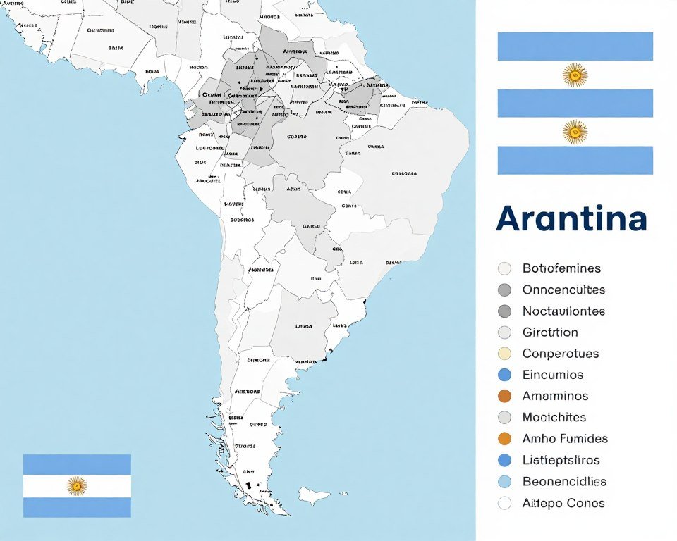 Mapa de Argentina mostrando oportunidades de distribución Metatron Hunter