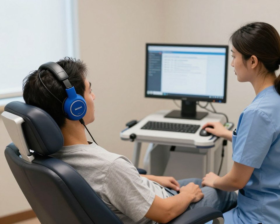 Sesión de Meta Terapia con Metatron Hunter 4025 en consultorio