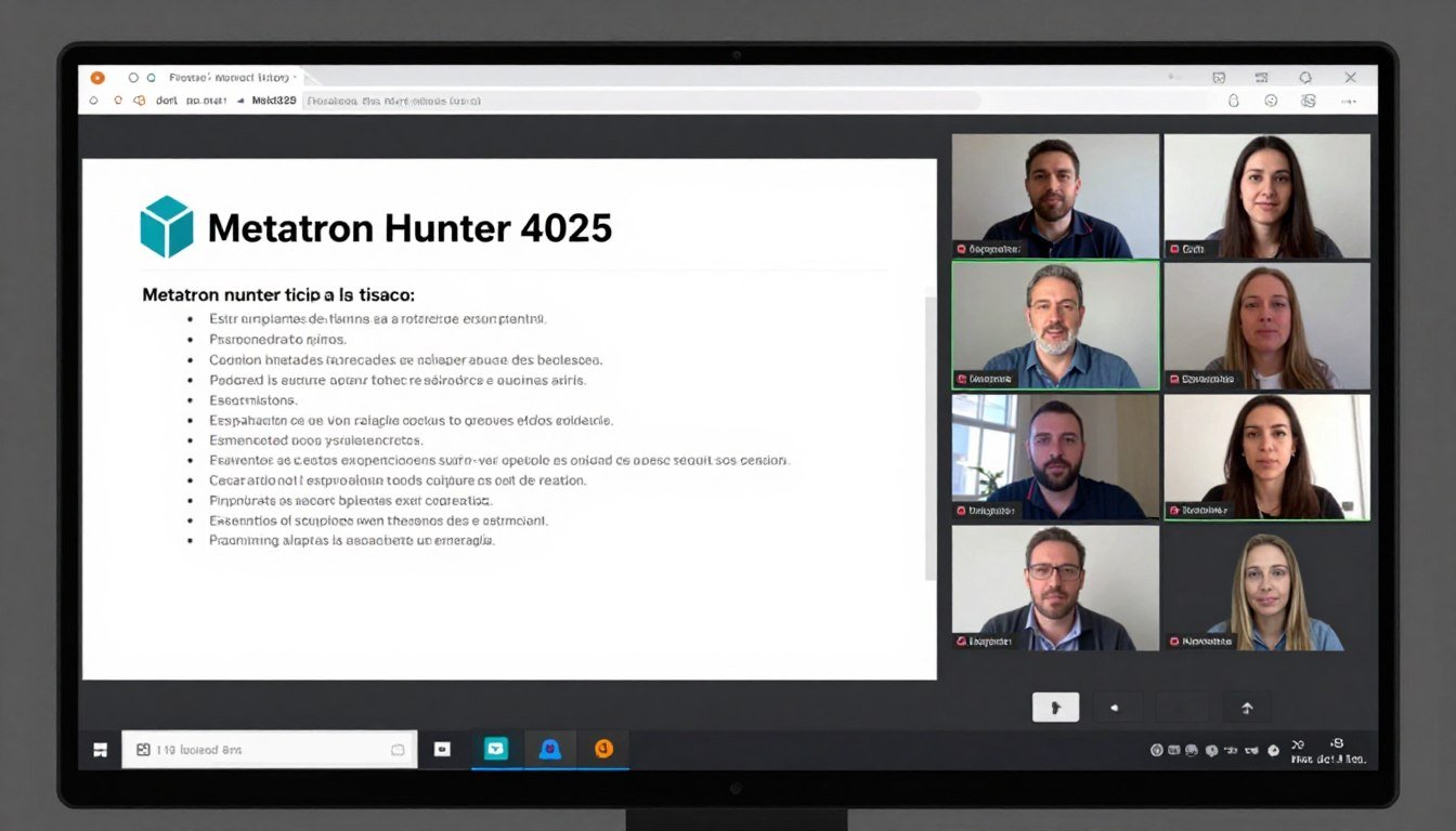 Sesión de capacitación online para Metatron Hunter 4025 en español Sesión de capacitación online para Metatron Hunter 4025 en español